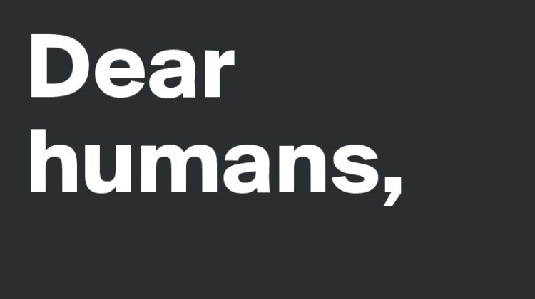 A Letter To All Humans From Ai